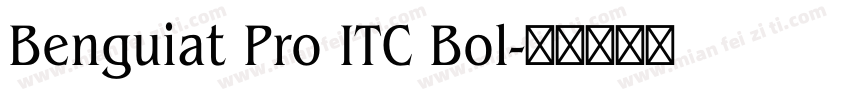 Benguiat Pro ITC Bol字体转换